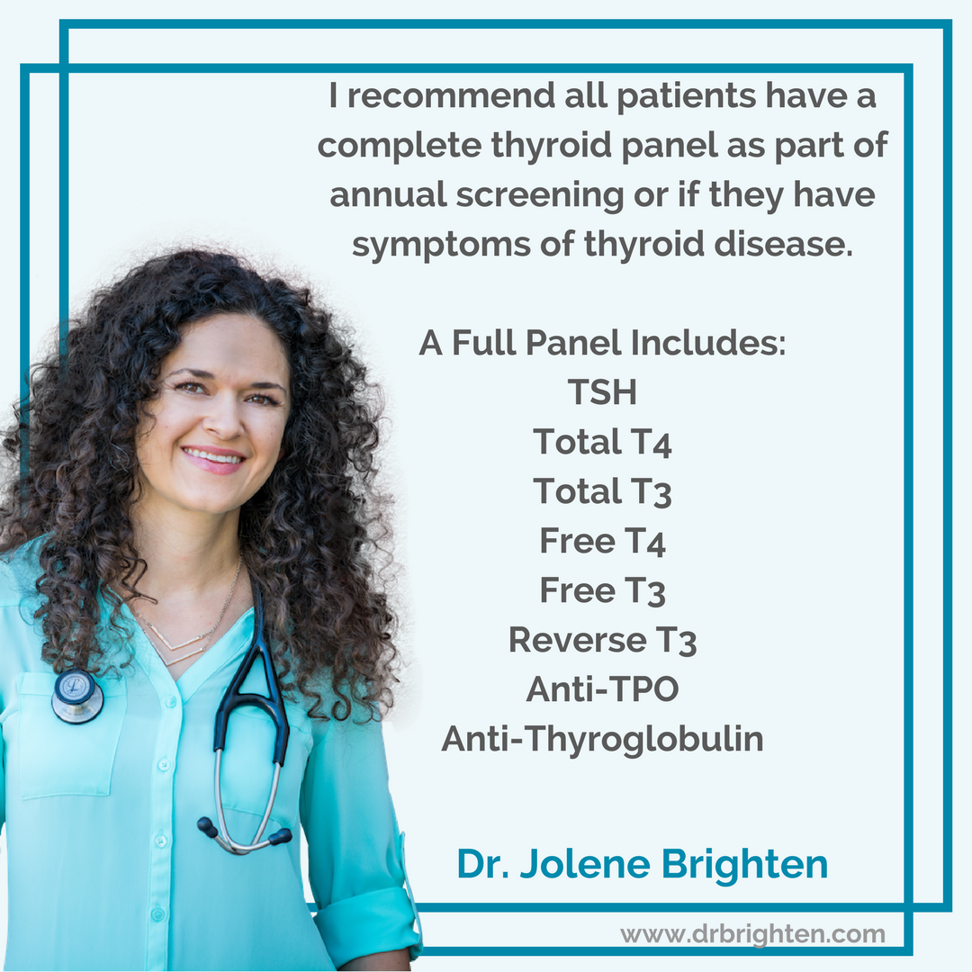 thyroid gland panel, thyroid panel