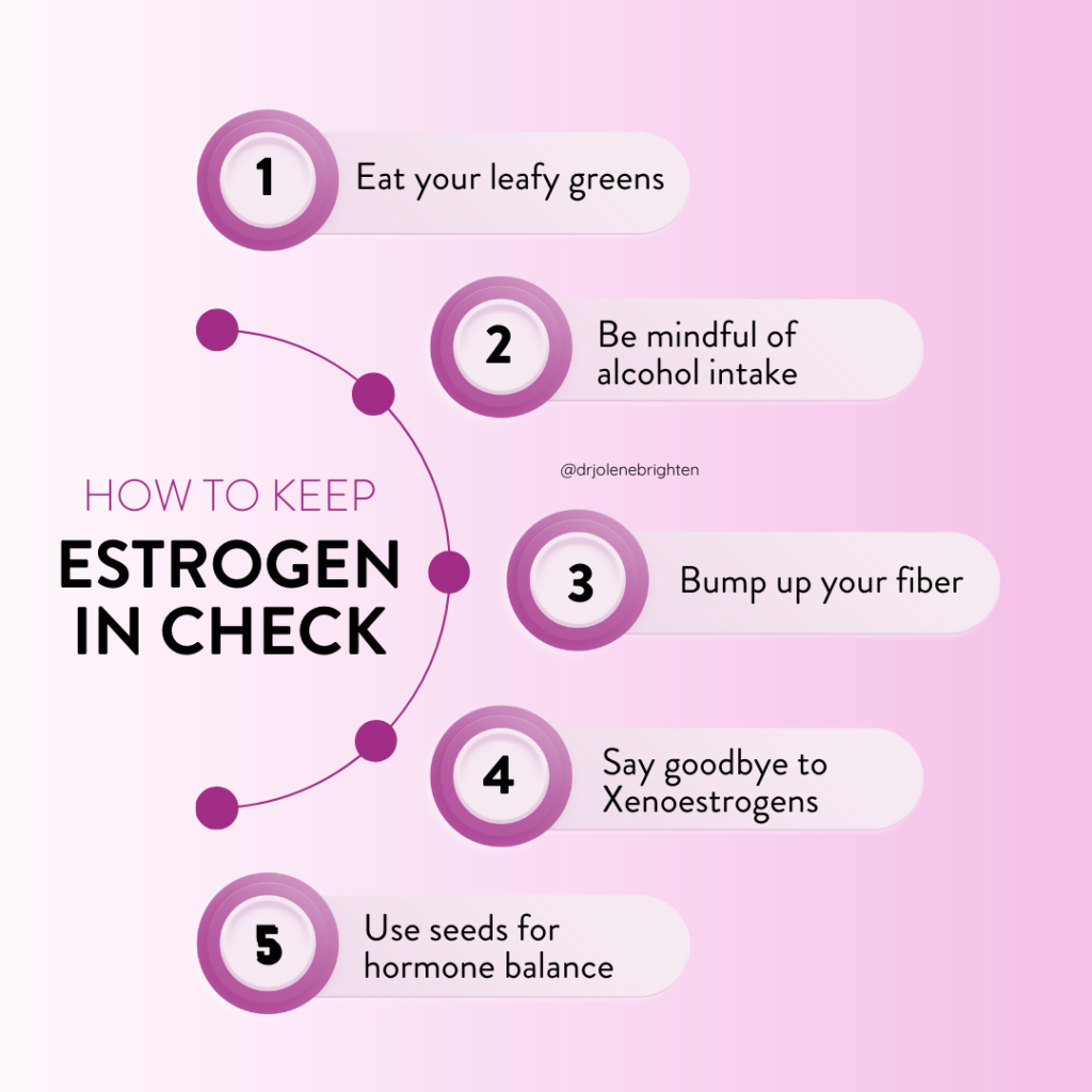 Dr. Brighten's top tips on how women can keep estrogen in check for better health.