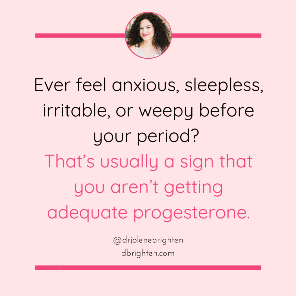 progesterone and sleep