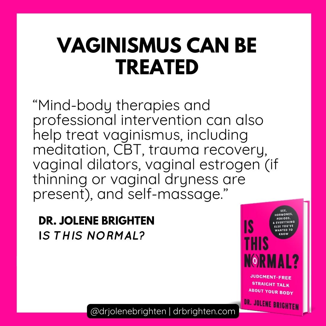 Vaginismus What it is and What to Do About It Dr. Jolene Brighten