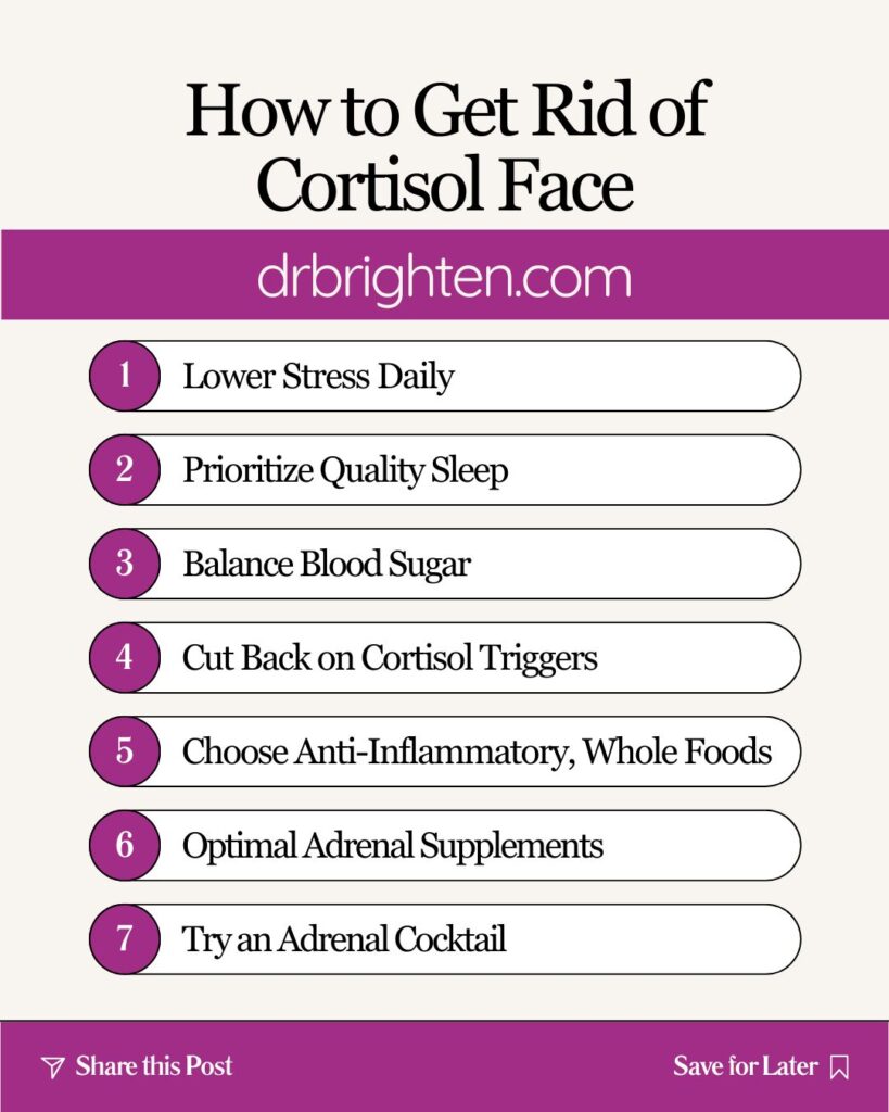 how to get rid of cortisol face