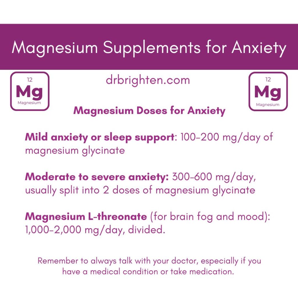 magnesium supplements for anxiety